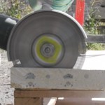 резка бетонных плит алмазным диском DT 600 U